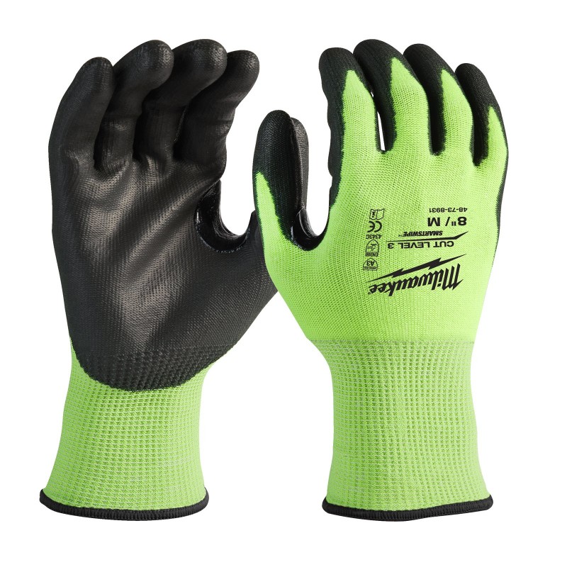 Перчатки защитные Hi-Vis Cut level (Хай Виз Кат Левел) 3/C Bulk Hi-Vis Cut C Gloves - 7/S - 144шт.