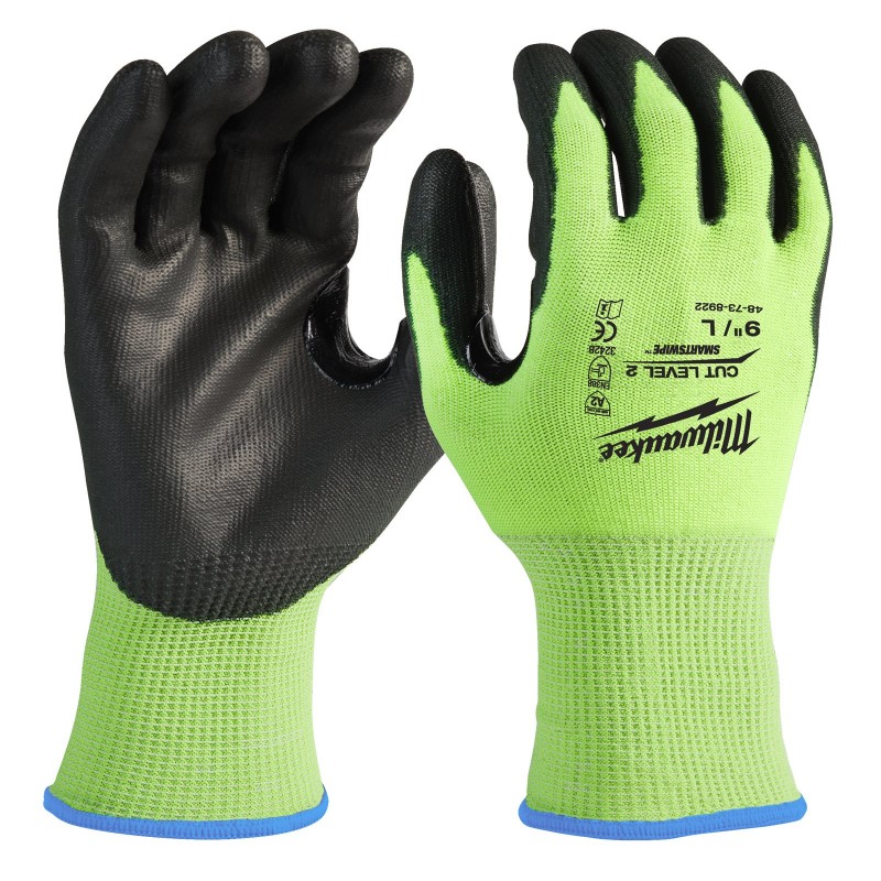 Перчатки защитные Hi-Vis Cut level (Хай Виз Кат Левел) 2/B Hi-Vis Cut B Gloves - 7/S - 1шт.