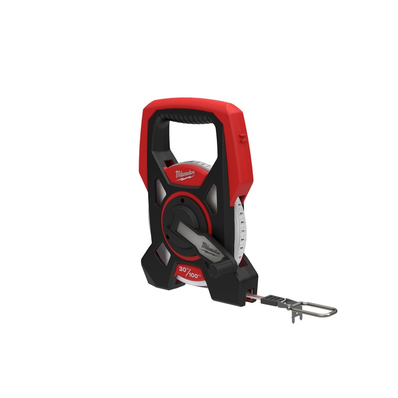 Рулетка открытая 30м/100фт стальное полотно с нейлоновым покрытием (48225203)