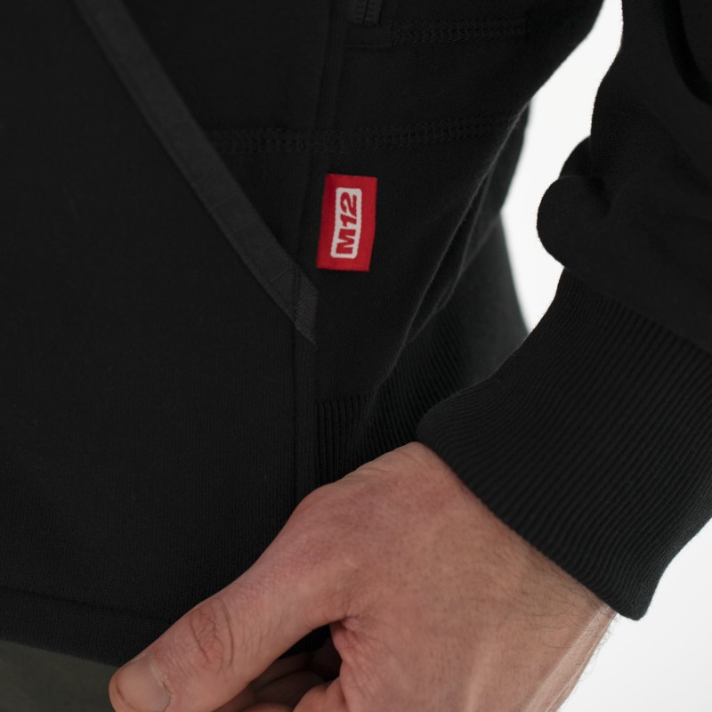 Толстовка с подогревом М12™ HHBL4-0 (L) - черная  (4932480063)