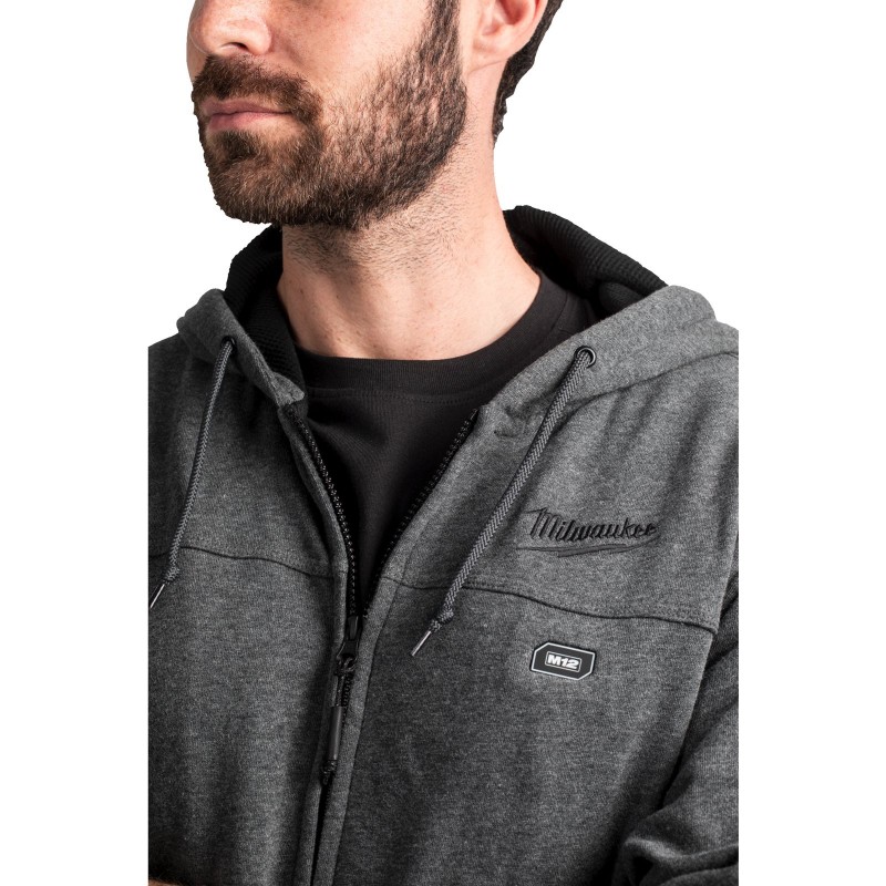 M12™ серая толстовка с подогревом M12 HH GREY3-0 (XL) (4933464355)