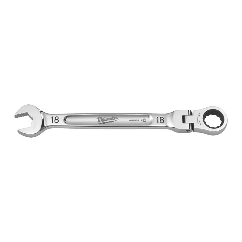 Комбинированный ключ MAX BITE™ с трещоткой и шарниром Maxbite Flex Head Ratcheting Spanner - Metric - 18 mm