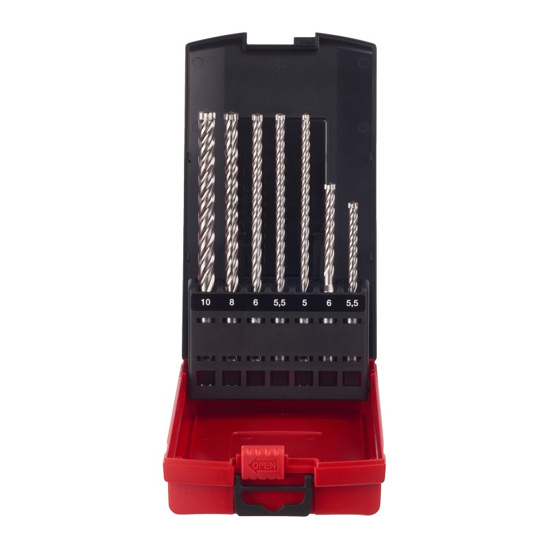 Наборы буров SDS-Plus MX4 с 4-мя режущими кромками SDS-Plus MX4 Set 2 - 7 шт. (4932478627)