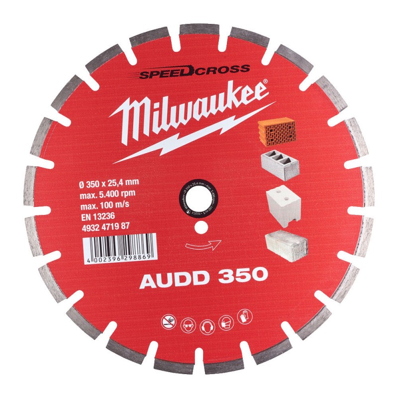 Алмазный диск SPEEDCROSS AUDD 350 мм  MILWAUKEE 4932471987