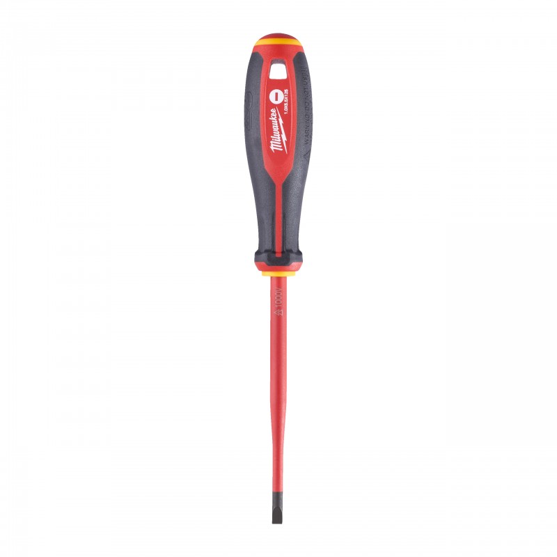 Отвертка диэлектрическая VDE SL 1.0x5.5 x125 трехгранная рукоятка (4932478716)