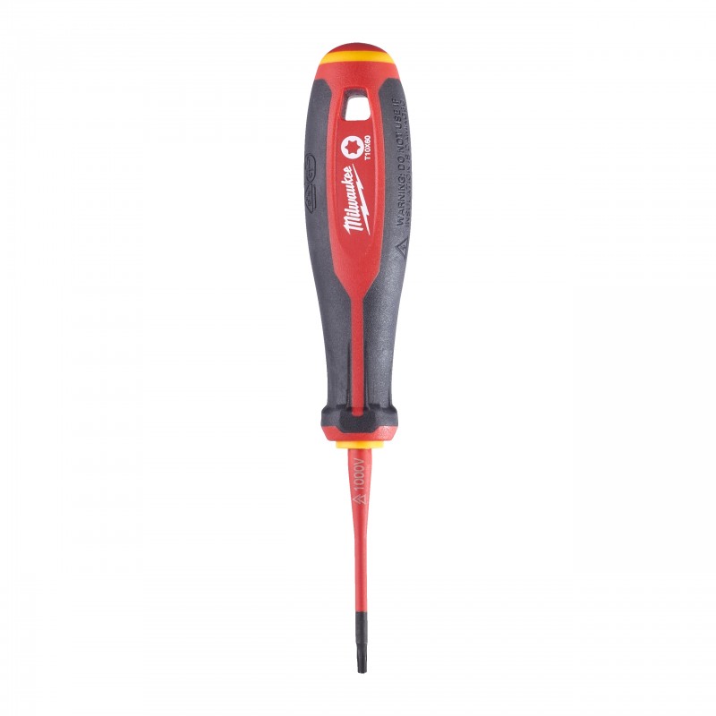 Отвертка диэлектрическая VDE T10 x60 трехгранная рукоятка (4932478728)