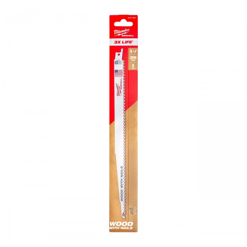 Полотно сабельное SAWZALL™ 300х5 THIN KERF FANG TIP Bi-Metal 8%Co (5шт/уп)