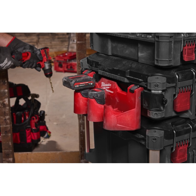 Стойка для аккумулятора Packout Side Mount M12 Milwaukee (4932498646)