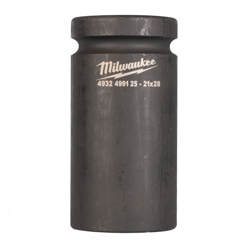 Головка ударная удлиненная для железнодорожных болтов Milwaukee 1'' 21x28 мм (4932499125)