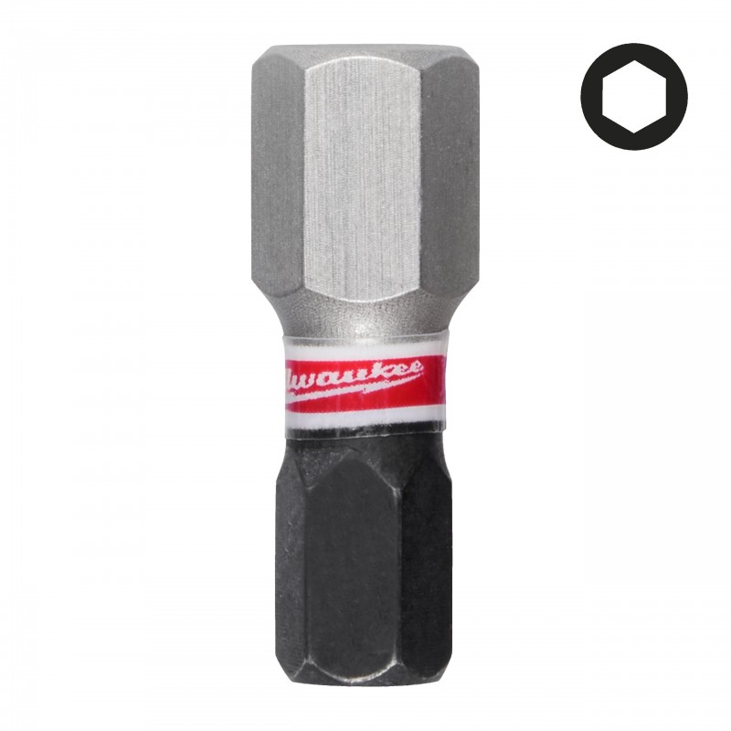 Бита HEX8 25мм SHOCKWAVE™ (3шт/уп) (4932500383)