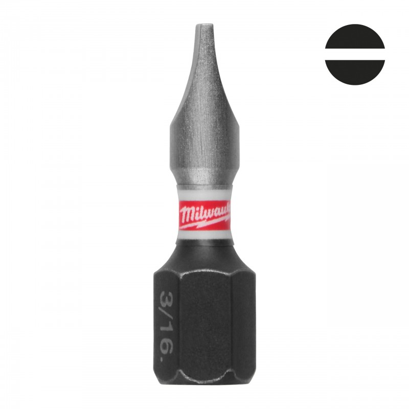 Бита SL1.2x6.5 25мм SHOCKWAVE™ (3шт/уп) (4932500388)