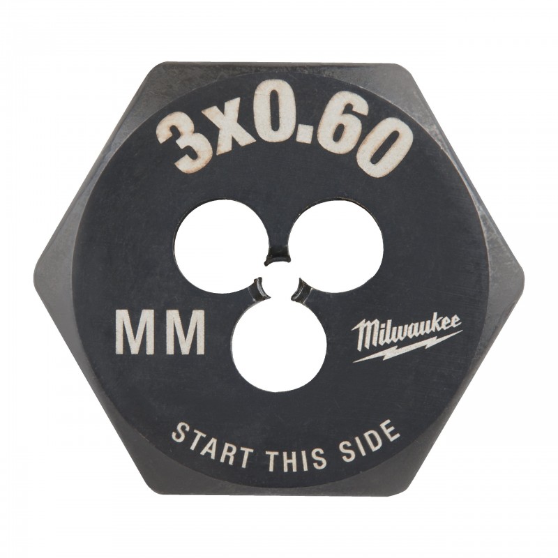 Шестигранная резьбонарезная плашка M3-0.60 мм (4932500608)