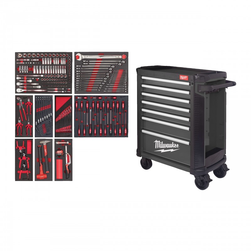 Набор инструментов TOOLGUARD™ (206 предметов, 78 см / 30 дюймов, серый, версия по стандарту ЕС) (4932500744)