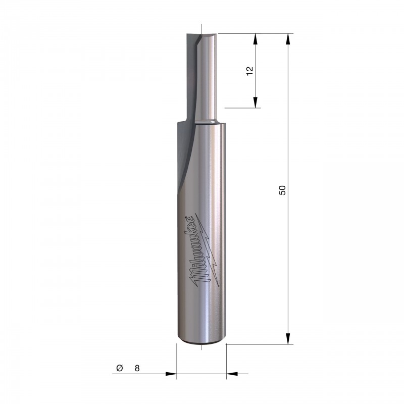 Прямые фрезы Rtr B. S8 Straight 2C 5/50mm - 1 шт (4932500878)