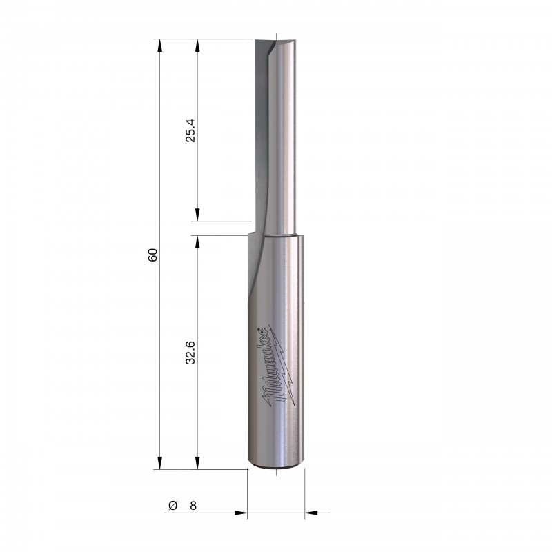 Прямые фрезы Rtr B. S8 Straight 2C 6/60mm - 1 шт (4932500880)