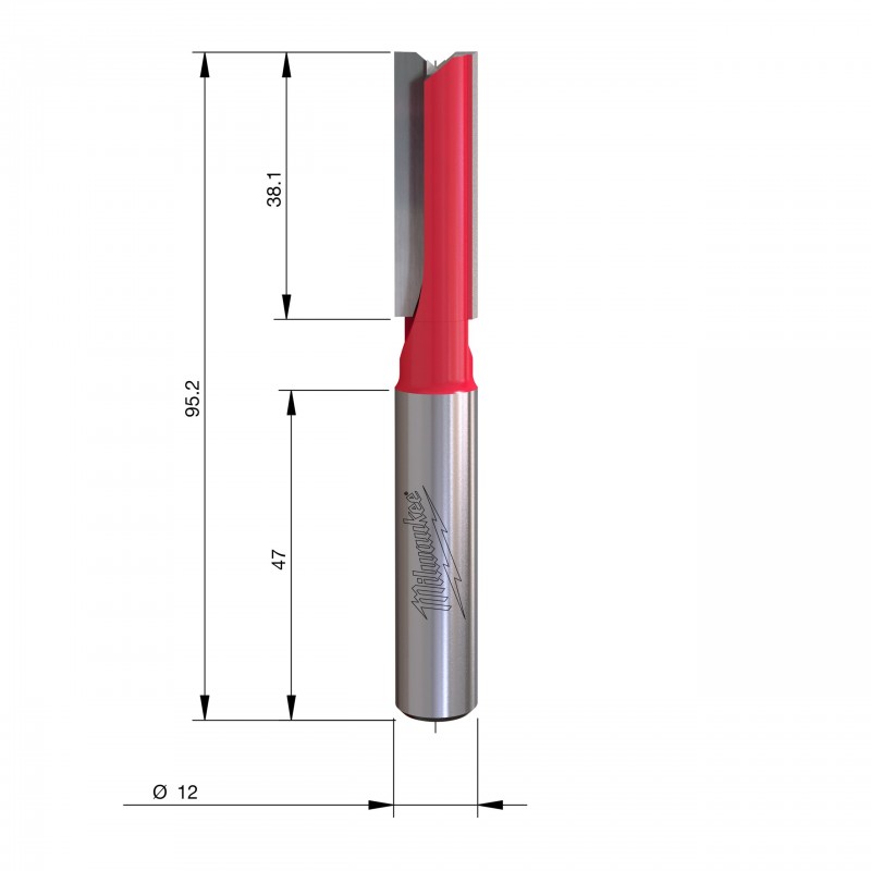 Фреза Rtr B. S12 Прямая 2C 12/95 мм - 1 шт. (4932500903)