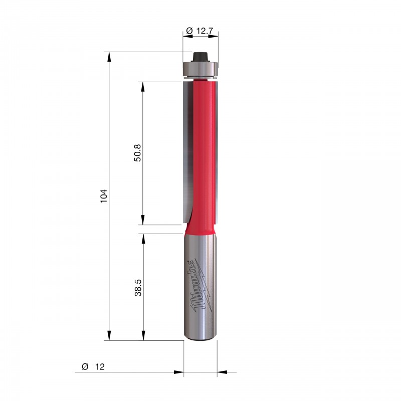 Насадки для обрезки заподлицо Rtr B. S12 12,7/104 мм - 1 шт. (4932500932)
