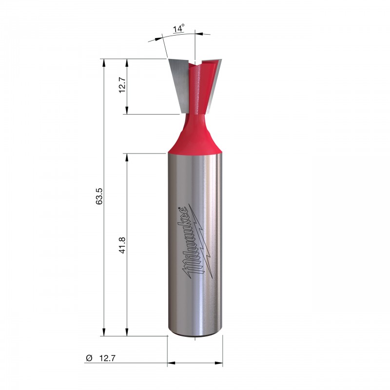 Rtr B. S1/2'' Ласточкин хвост 12,7/63,5 мм - 1 шт. (4932500977)