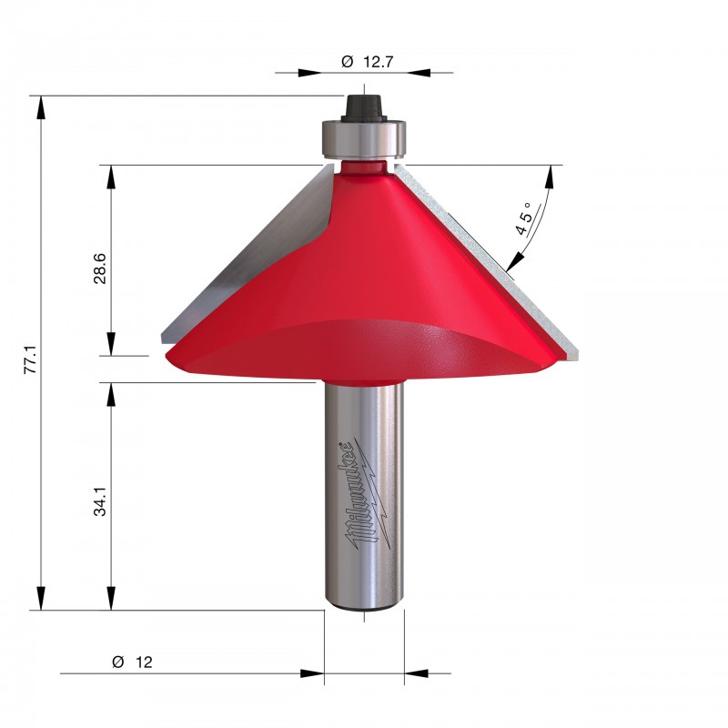 Фрезы для снятия фаски Rtr B. S12 65/77,1 мм - 1 шт. (4932501007)