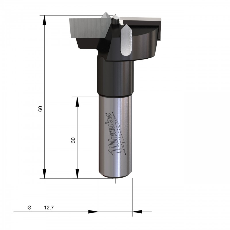 Rtr B. S1/2'' Сверло для петли 35 мм - 1 шт. (4932501040)