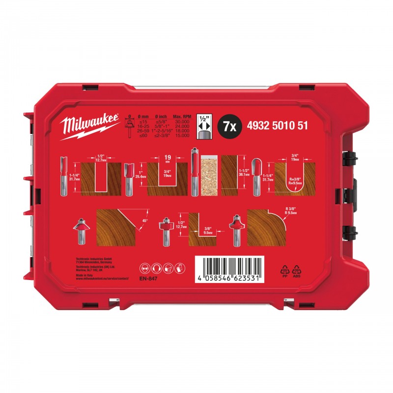 Набор Rtr B. S1/2'' - 7 шт. (4932501051)