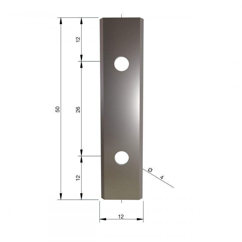 Ножи Rtr B.HW 50x12x1.5 мм K4 - 10 шт. (4932501072)