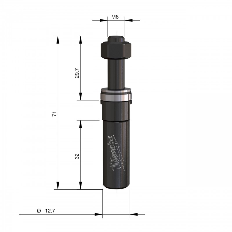 Опорная балка Rtr. B S1/2'' с пазогребневым соединением - 1 шт. (4932501177)