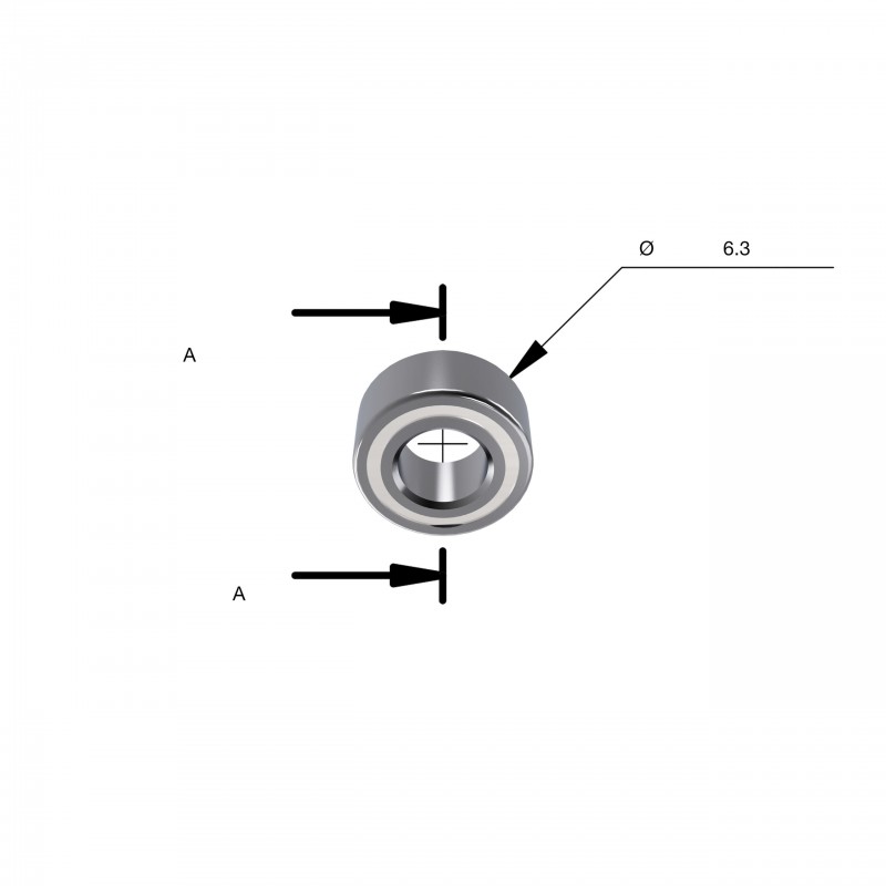 Подшипник Rtr B B14 1/4''x3.1x2.8 мм - 1 шт. (4932501178)