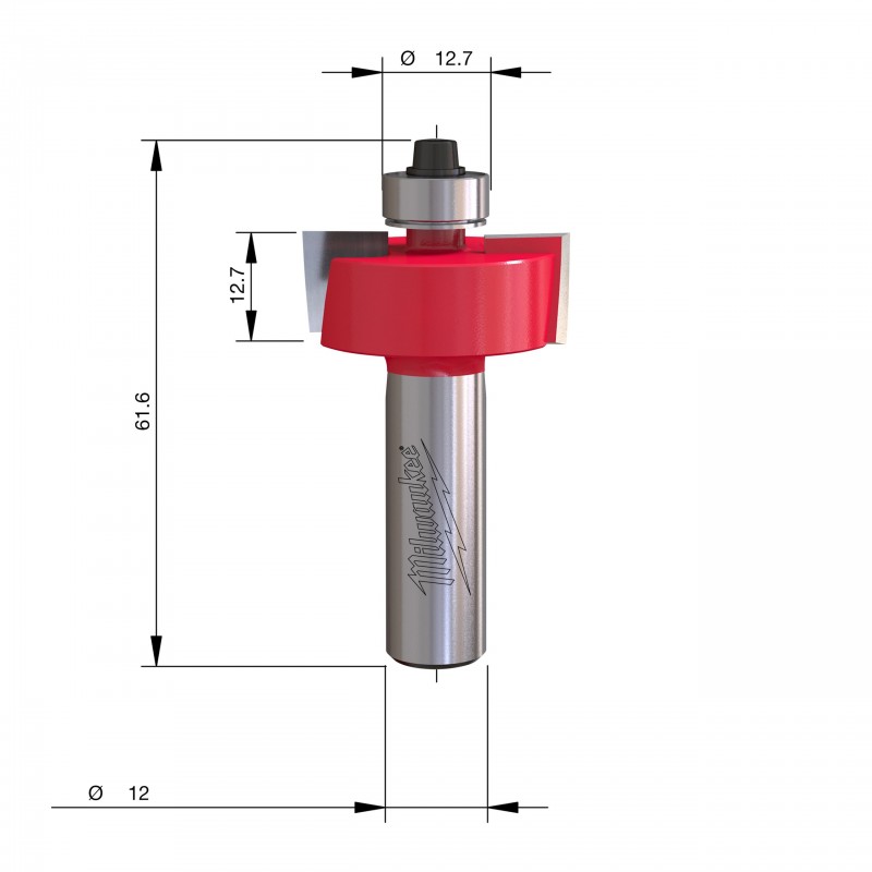 Фрезы для выборки четверти Rtr B. S12 31.7/9.5mm - 1 шт (4932501209)